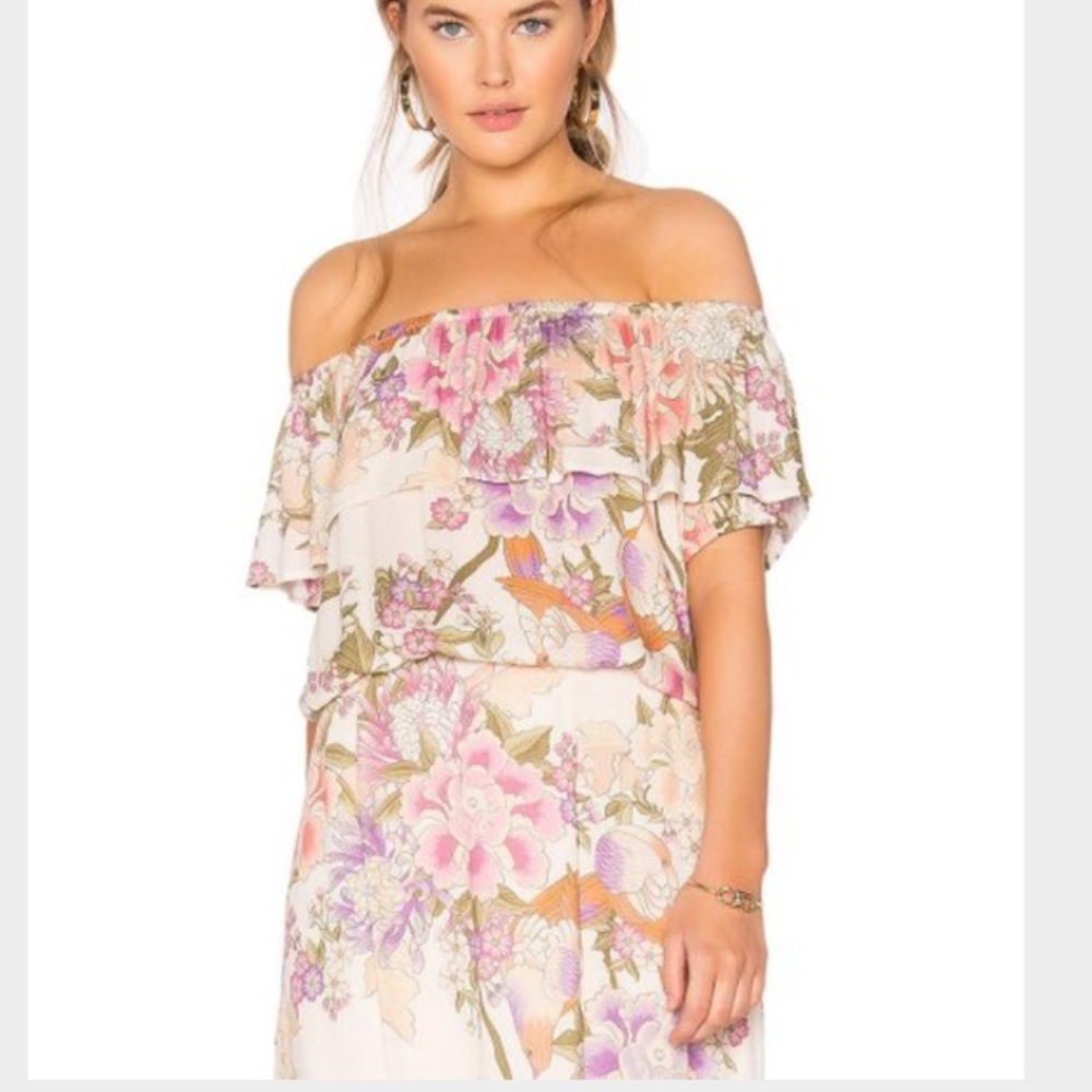 Spell & The Gypsy Blue Skies Off The Shoulder Top