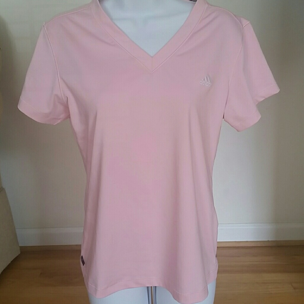 Adidas Baby Pink V Neck