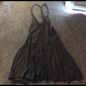 ✨✨army green flowy dress with braided straps✨✨