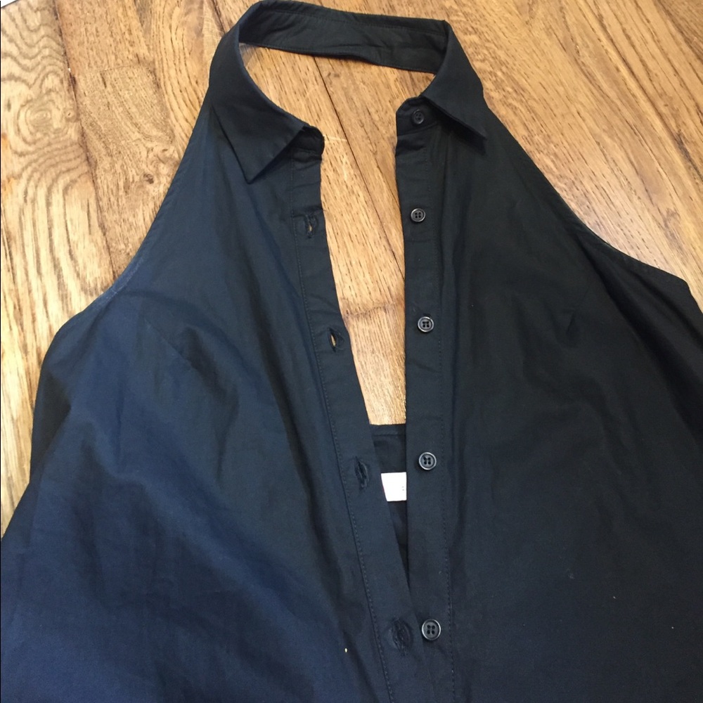 Halter shirt dress