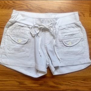 SOLD NWOT White Linen Shorts