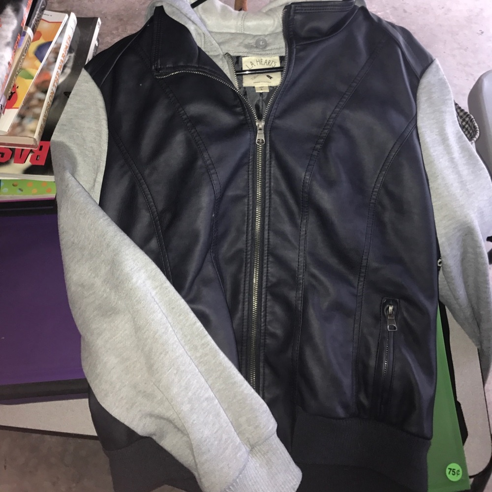 LA hearts sweater jacket