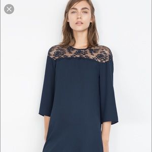 NWT Zara Lace Detail Dress