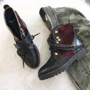 Moving day! Burberry tie up ankle boots NWOT