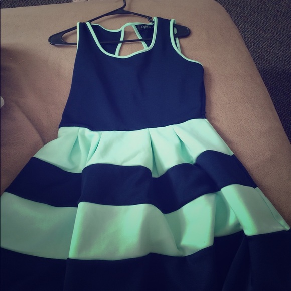 Crystal Sky Dresses Dress Turquoise And Navy Blue Jcpenney Poshmark