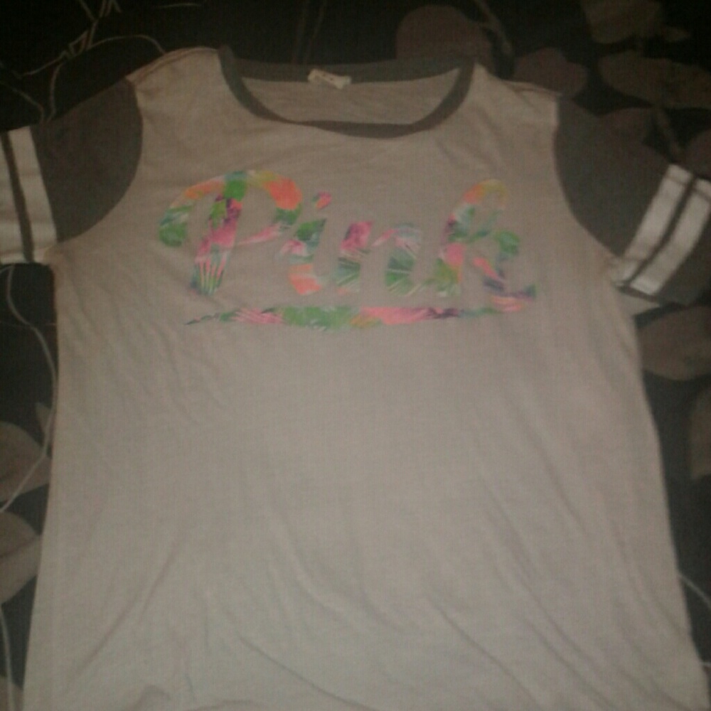 Love pink tropical shirt