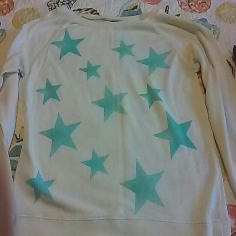 Off White Blue Star Sweater