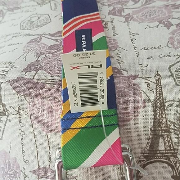 Ralph Lauren D ring brlt tie stripe pattern New main image 4