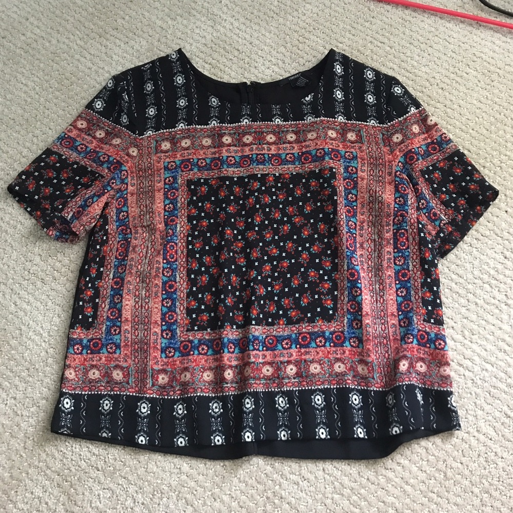 Short sleeve blouse top