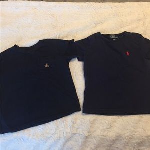Navy t-shirts. Gap & Polo by Ralph Lauren. 18-24M