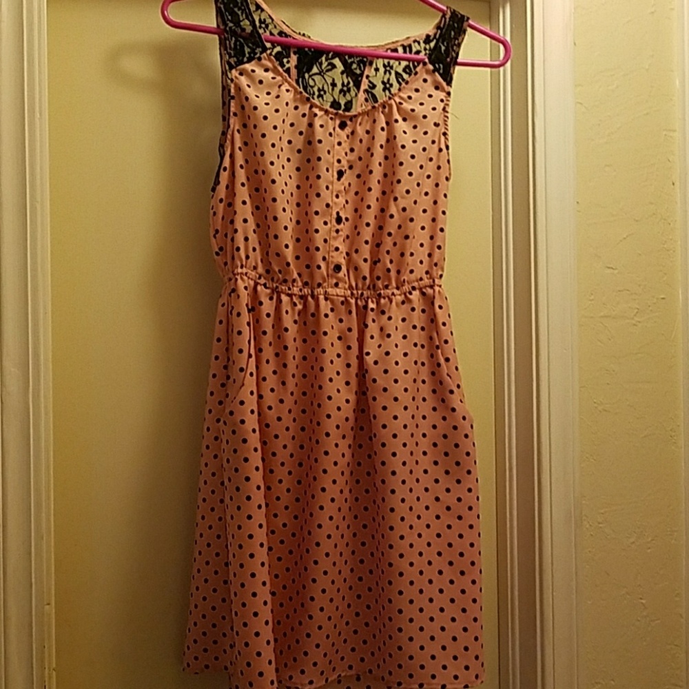 Sweet pink and black dress - Picture 1 of 2