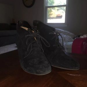 Via Spiga Black Suede Booties