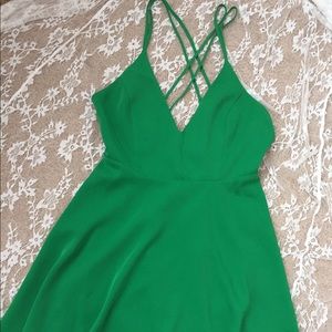 Forever 21 Green Criss Cross Dress
