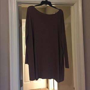 Brown piko dress