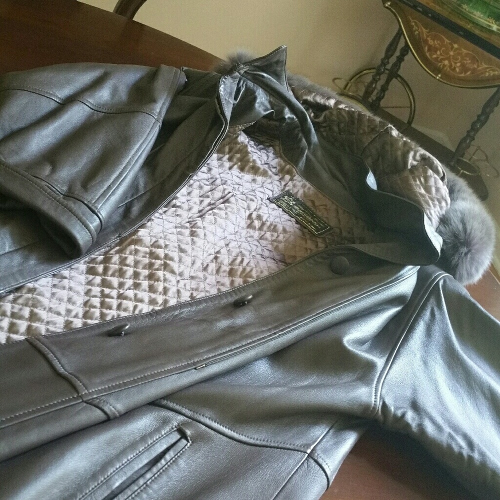 Turkish leather winter coat
