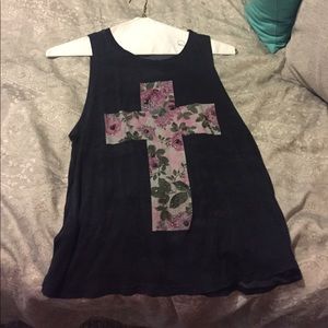 Small cross halter top