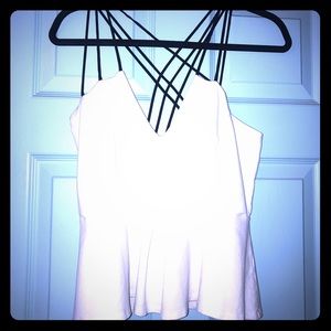 Charlotte Russe peplum top worn once