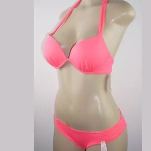 NEW Victoria Secret Coral Bombshell Bikini 36B S