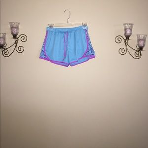 SO Turquoise sports shorts