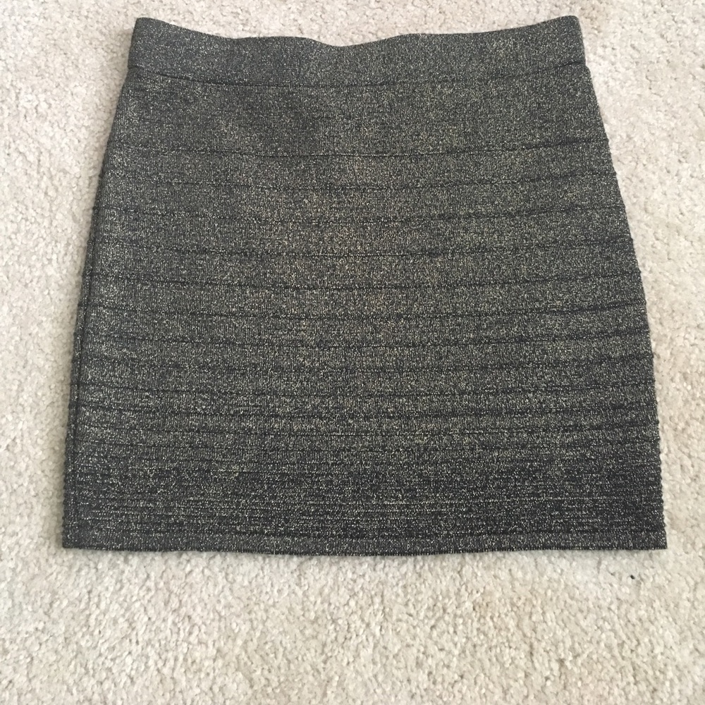 Black with gold sparkles skirt