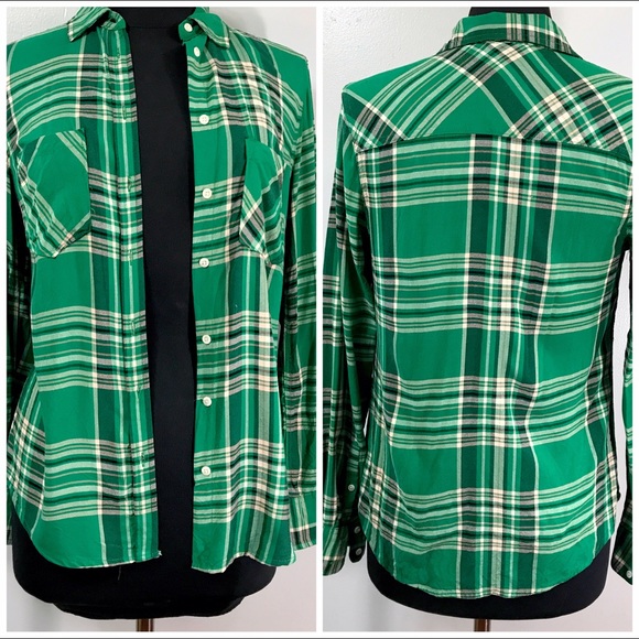 Tops - Green Plaid Top