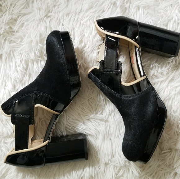 Clarks Orla Kiely- Orla Dilly Black Calf Hair - Picture 3 of 6