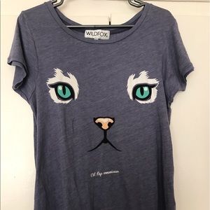 Wildfox "Cat Nap Connoisseur" cozy tee
