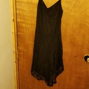 Black asymmetrical dress