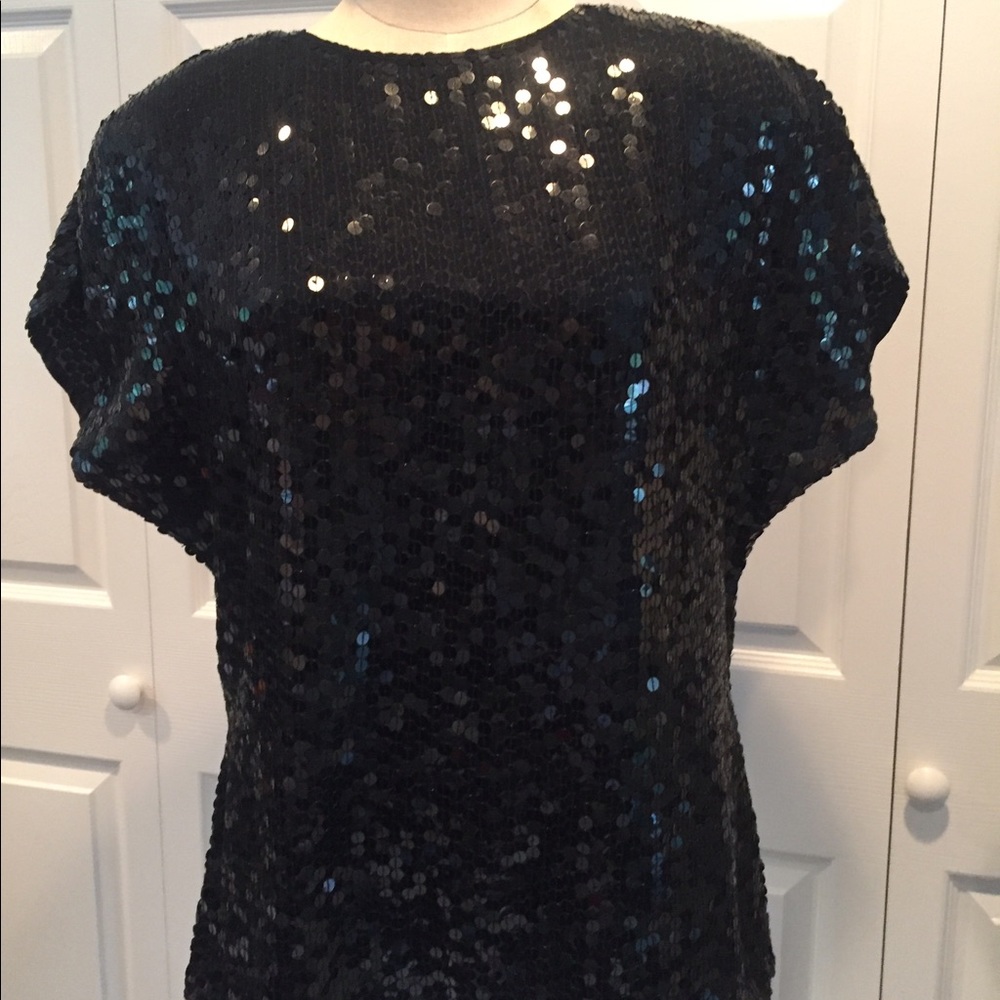 Vintage Oleg Cassini Sequin Top
