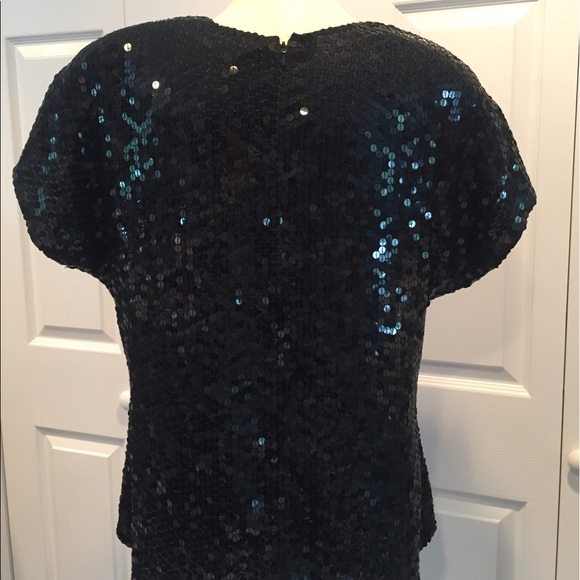 Vintage Oleg Cassini Sequin Top - Picture 2 of 5