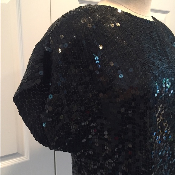Vintage Oleg Cassini Sequin Top - Picture 3 of 5
