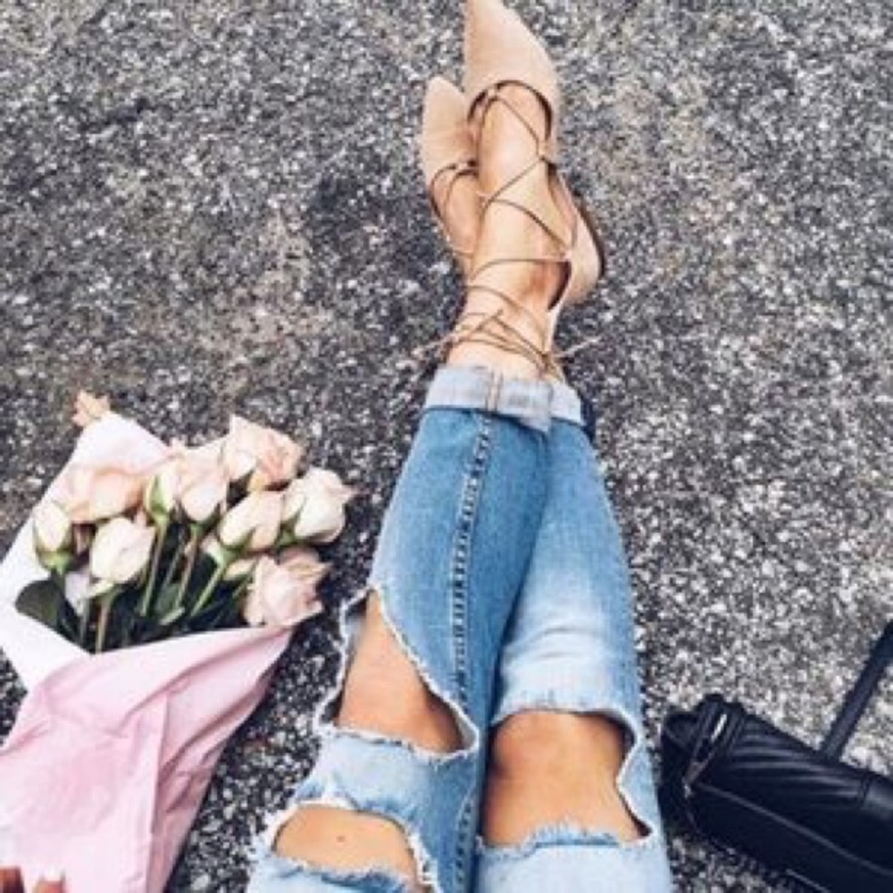 Nine West "Sign Me Up" lace up flats!