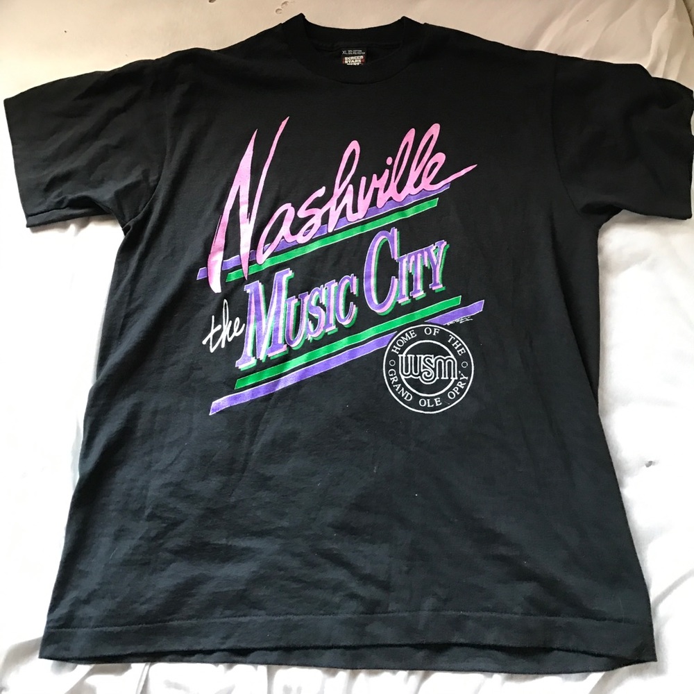 Nashville music city vintage tee