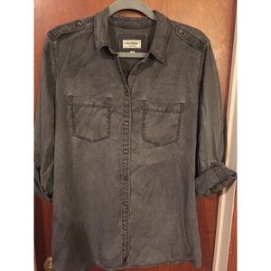 Express Silky Soft Twill Boyfriend Shirt