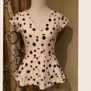 Anthropology Peplum Top