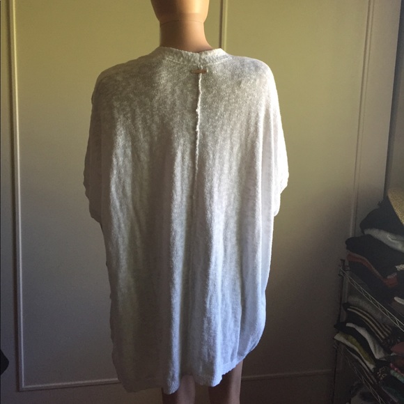 MICHAEL KORS WHITE DROP SLEEVE LIGHTWEIGHT SWEATER - Picture 5 of 7