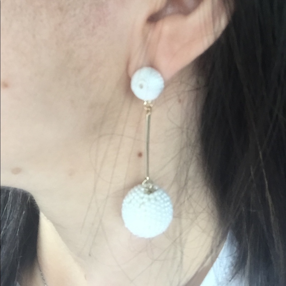 Gorgeous gold and beaded earrings brand-new