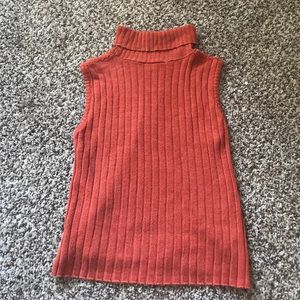Orange Turtleneck Tank