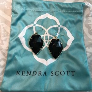 Kendra Scott Corley Earrings in Black/Gold