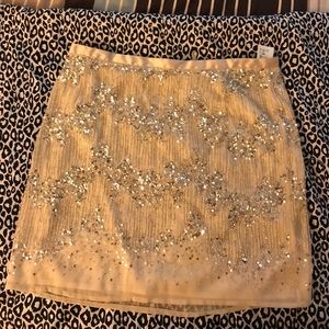 H & M sequin and beaded skirt
