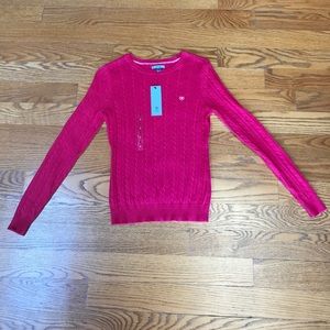 Price drop! Pink Izod Cotton Sweater- NWT