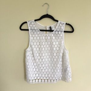 Floral Crochet Tank Top