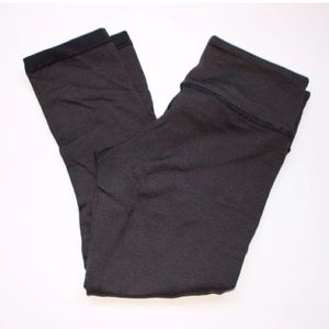 Lululemon Leggings Striped Black Crop Reversible 4