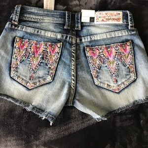 Embroidered and Jeweled Grace in LA Shorts