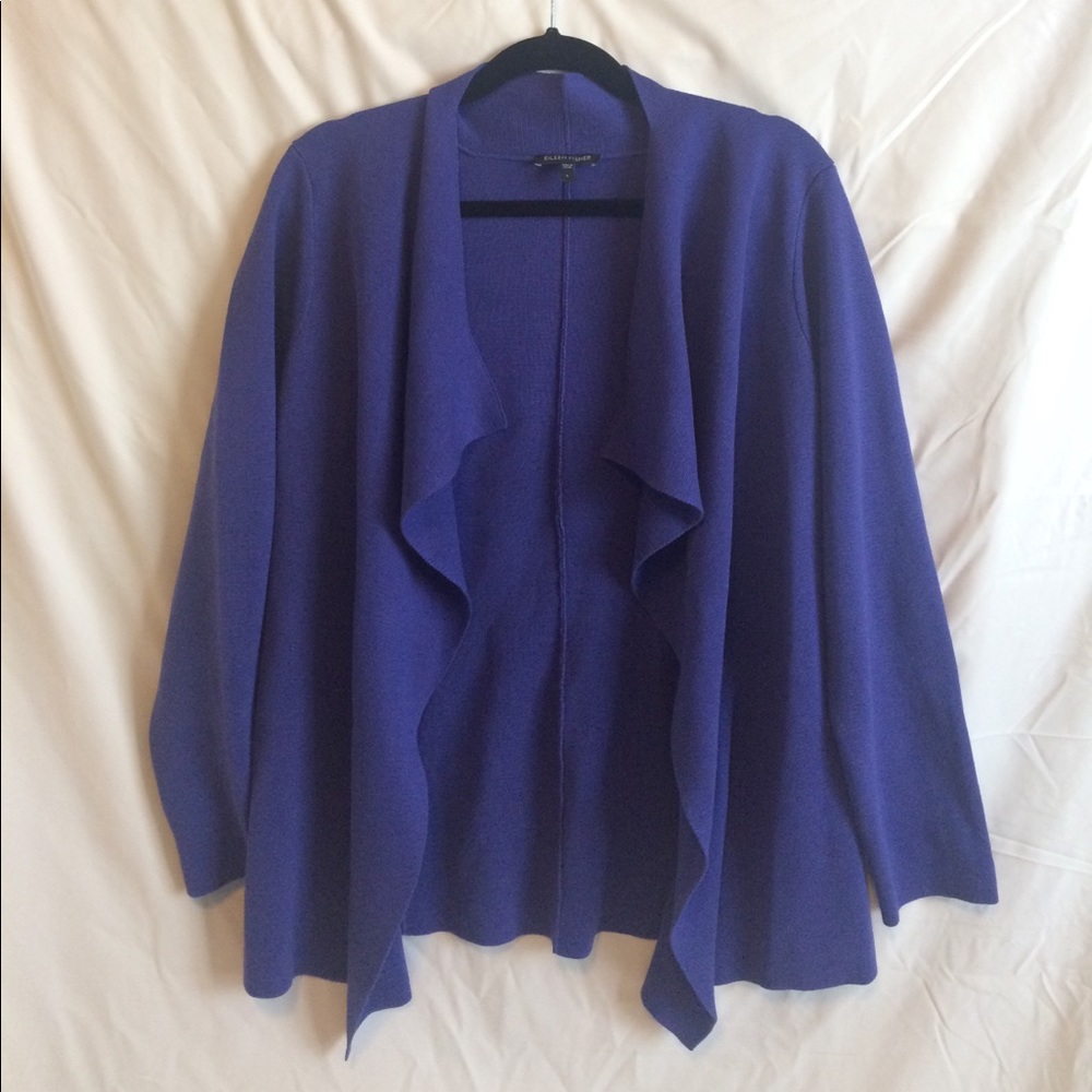 Eileen Fischer Cardigan Open Front Sweater