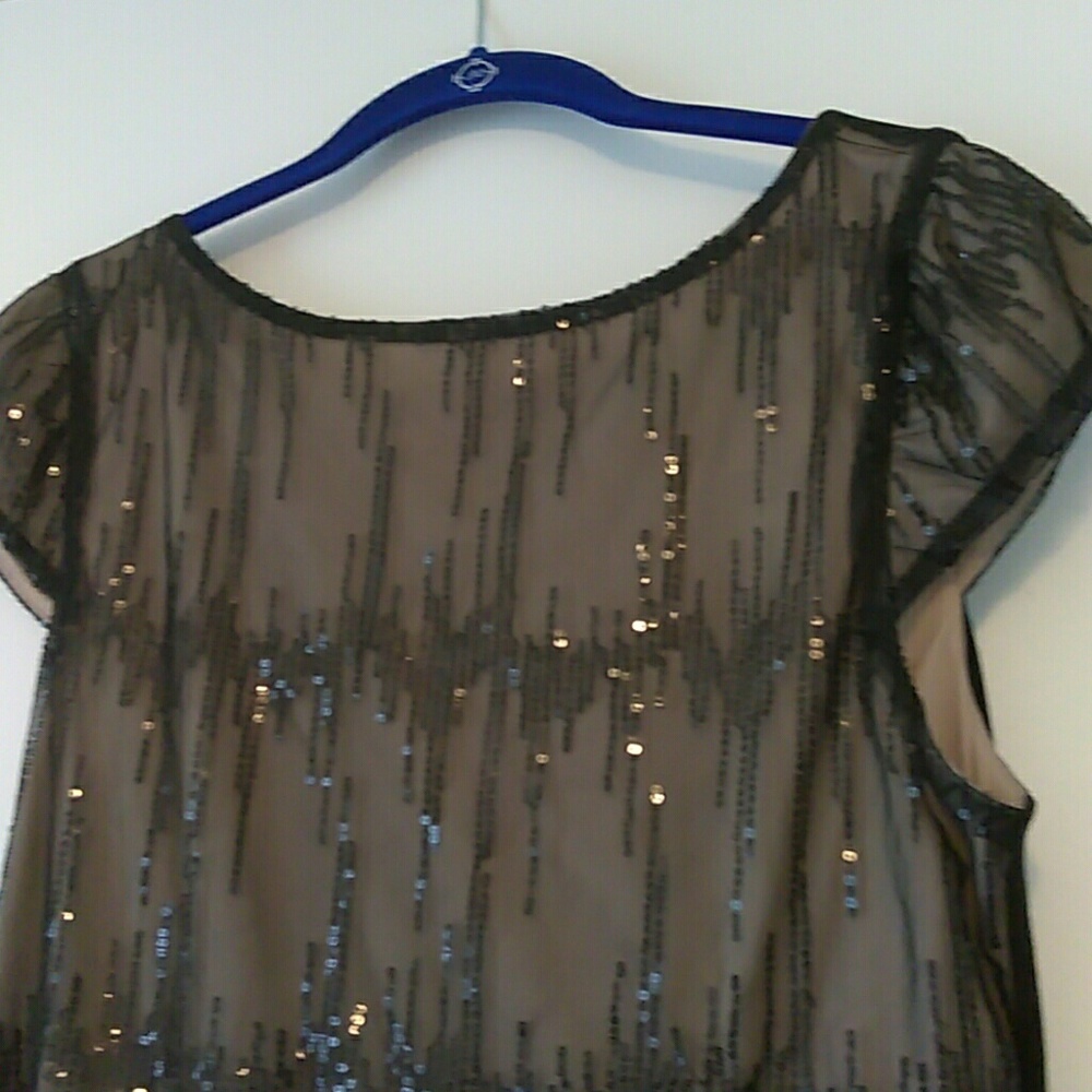 Black sequin dress
