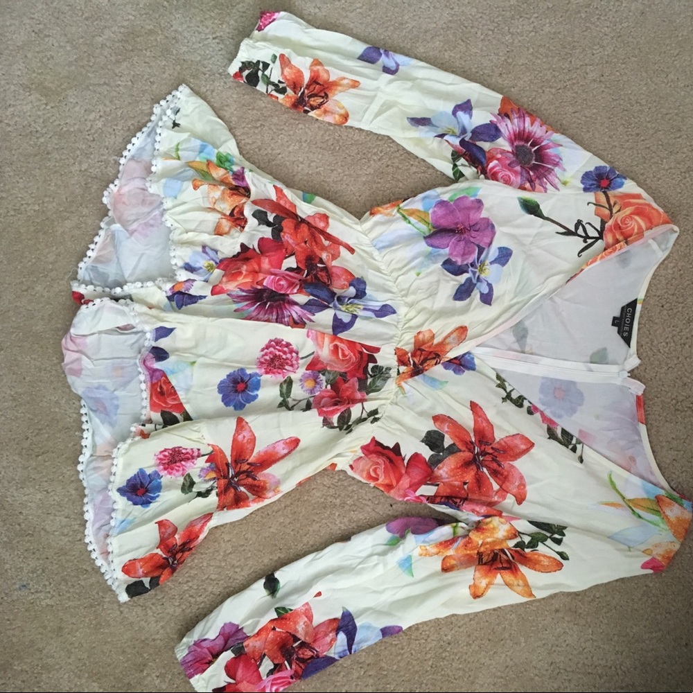 Floral, flowy romper