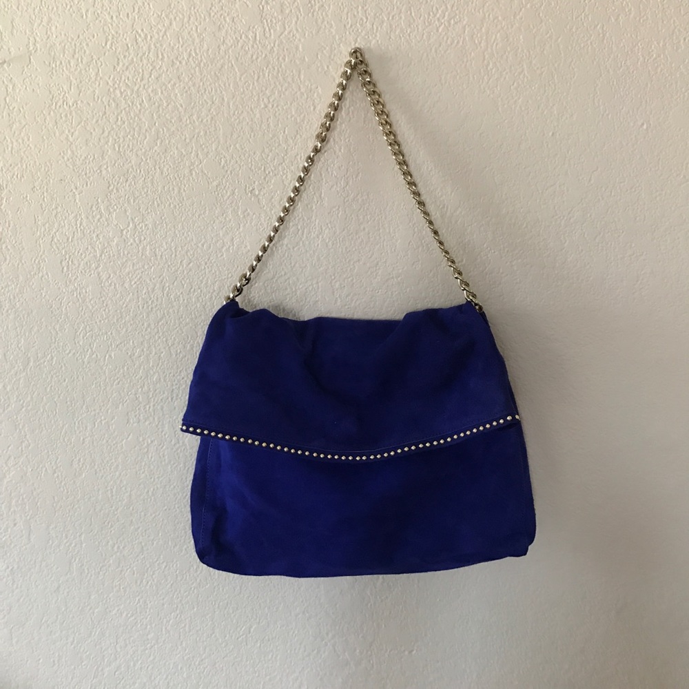 Beautiful suede cobalt blue Juicy Couture purse