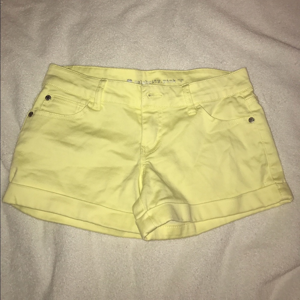 Celebrity Pink yellow shorts