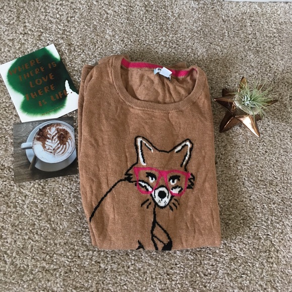 Old Navy Sweaters - B2G1Free 🔥 Old Navy Fox with Glasses Sweater, M Old Navy Sweaters - B2G1Free 🔥 Old Navy Fox with Glasses Sweater, M